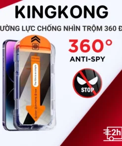 Kính cường lực tự dán chống nhìn trộm 360 độ KINGKONG K360